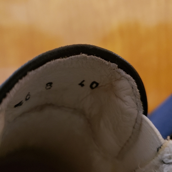 The Editor Italy Distressed Pineapple Printed Blue Fabric Slip on Sneakers - Picture 7 of 10